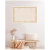 image:imageKate and Laurel Framed Fabric Pinboard 18 x 42 Printed Linen Classic Bulletin Board for Use as a Vision Board or Wall Organization Florence Gold FrameLucie White