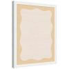 image:imageKate and Laurel Framed Fabric Pinboard 18 x 42 Printed Linen Classic Bulletin Board for Use as a Vision Board or Wall Organization Florence Gold FrameBethany White
