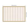 image:imageKate and Laurel Framed Fabric Pinboard 18 x 42 Printed Linen Classic Bulletin Board for Use as a Vision Board or Wall Organization Florence Light Brown FrameFlorence Gold