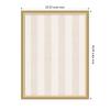 image:imageKate and Laurel Framed Fabric Pinboard 18 x 42 Printed Linen Classic Bulletin Board for Use as a Vision Board or Wall Organization Florence Light Brown FrameFlorence Gold