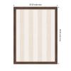 image:imageKate and Laurel Framed Fabric Pinboard 18 x 42 Printed Linen Classic Bulletin Board for Use as a Vision Board or Wall Organization Florence Light Brown FrameFlorence Medium Brown