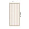 image:imageKate and Laurel Framed Fabric Pinboard 18 x 42 Printed Linen Classic Bulletin Board for Use as a Vision Board or Wall Organization Florence Light Brown FrameFlorence Light Brown