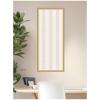 image:imageKate and Laurel Framed Fabric Pinboard 18 x 42 Printed Linen Classic Bulletin Board for Use as a Vision Board or Wall Organization Florence Light Brown FrameFlorence Gold