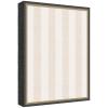 image:imageKate and Laurel Framed Fabric Pinboard 18 x 42 Printed Linen Classic Bulletin Board for Use as a Vision Board or Wall Organization Florence Light Brown FrameMatinee Black Bronze