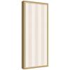 image:imageKate and Laurel Framed Fabric Pinboard 18 x 42 Printed Linen Classic Bulletin Board for Use as a Vision Board or Wall Organization Florence Light Brown FrameFlorence Gold