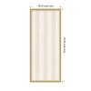 image:imageKate and Laurel Framed Fabric Pinboard 18 x 42 Printed Linen Classic Bulletin Board for Use as a Vision Board or Wall Organization Florence Light Brown FrameFlorence Gold
