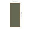 image:imageKate and Laurel Framed Fabric Pinboard 18 x 42 Printed Linen Classic Bulletin Board for Use as a Vision Board or Wall Organization Florence Medium Brown FrameBelvedere Bronze