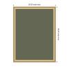 image:imageKate and Laurel Framed Fabric Pinboard 18 x 42 Printed Linen Classic Bulletin Board for Use as a Vision Board or Wall Organization Florence Medium Brown FrameFlorence Gold