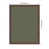 image:imageKate and Laurel Framed Fabric Pinboard 18 x 42 Printed Linen Classic Bulletin Board for Use as a Vision Board or Wall Organization Florence Medium Brown FrameFlorence Medium Brown