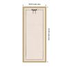 image:imageKate and Laurel Framed Fabric Pinboard 19 x 25 Printed Linen Decorative Bulletin Board for Use as a Vision Board or Wall Organization Matinee Black Bronze FrameFlorence Gold