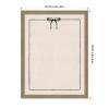 image:imageKate and Laurel Framed Fabric Pinboard 19 x 25 Printed Linen Decorative Bulletin Board for Use as a Vision Board or Wall Organization Matinee Black Bronze FrameFlorence Light Brown