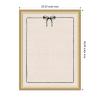 image:imageKate and Laurel Framed Fabric Pinboard 19 x 25 Printed Linen Decorative Bulletin Board for Use as a Vision Board or Wall Organization Matinee Black Bronze FrameFlorence Gold