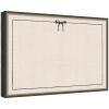 image:imageKate and Laurel Framed Fabric Pinboard 19 x 25 Printed Linen Decorative Bulletin Board for Use as a Vision Board or Wall Organization Matinee Black Bronze FrameMatinee Black Bronze