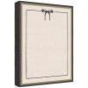 image:imageKate and Laurel Framed Fabric Pinboard 19 x 25 Printed Linen Decorative Bulletin Board for Use as a Vision Board or Wall Organization Matinee Black Bronze FrameMatinee Black Bronze