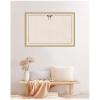 image:imageKate and Laurel Framed Fabric Pinboard 19 x 25 Printed Linen Decorative Bulletin Board for Use as a Vision Board or Wall Organization Matinee Black Bronze FrameFlorence Gold
