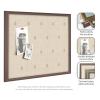image:imageKate and Laurel Framed Fabric Pinboard 19 x 25 Printed Linen Decorative Bulletin Board for Use as a Vision Board or Wall Organization Matinee Black Bronze FrameFlorence Medium Brown