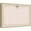 image:imageKate and Laurel Framed Fabric Pinboard 19 x 25 Printed Linen Decorative Bulletin Board for Use as a Vision Board or Wall Organization Matinee Black Bronze FrameFlorence Gold