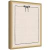 image:imageKate and Laurel Framed Fabric Pinboard 19 x 25 Printed Linen Decorative Bulletin Board for Use as a Vision Board or Wall Organization Matinee Black Bronze FrameFlorence Gold