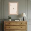 image:imageKate and Laurel Framed Fabric Pinboard 19 x 25 Printed Linen Rustic Farmhouse Bulletin Board for Use as a Vision Board or Wall Organization Hardwood Wedge White Wash FrameHardwood Wedge White Wash