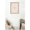 image:imageKate and Laurel Framed Fabric Pinboard 19 x 25 Printed Linen Rustic Farmhouse Bulletin Board for Use as a Vision Board or Wall Organization Hardwood Wedge White Wash FrameLucie White