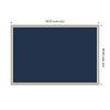 image:imageKate and Laurel Framed Fabric Pinboard 37 x 25 Printed Linen Decorative Bulletin Board for Use as a Vision Board or Wall Organization Matinee Black Bronze FrameFlorence Silver