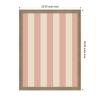 image:imageKate and Laurel Framed Fabric Pinboard 37 x 25 Printed Linen Decorative Bulletin Board for Use as a Vision Board or Wall Organization Matinee Black Bronze FrameFlorence Light Brown