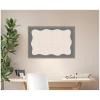 image:imageKate and Laurel Framed Fabric Pinboard 38 x 26 Printed Linen Classic Bulletin Board for Use as a Vision Board or Wall Organization Florence Gold FrameFlorence Light Brown
