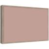 image:imageKate and Laurel Framed Fabric Pinboard 38 x 26 Printed Linen Classic Bulletin Board for Use as a Vision Board or Wall Organization Florence Medium Brown FrameHardwood Wedge White Wash