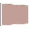 image:imageKate and Laurel Framed Fabric Pinboard 38 x 26 Printed Linen Classic Bulletin Board for Use as a Vision Board or Wall Organization Florence Medium Brown FrameBethany White