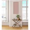 image:imageKate and Laurel Framed Fabric Pinboard 38 x 26 Printed Linen Classic Bulletin Board for Use as a Vision Board or Wall Organization Florence Medium Brown FrameHardwood Wedge White Wash