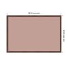 image:imageKate and Laurel Framed Fabric Pinboard 38 x 26 Printed Linen Classic Bulletin Board for Use as a Vision Board or Wall Organization Florence Medium Brown FrameFlorence Medium Brown