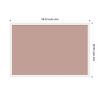 image:imageKate and Laurel Framed Fabric Pinboard 38 x 26 Printed Linen Classic Bulletin Board for Use as a Vision Board or Wall Organization Florence Medium Brown FrameBethany White
