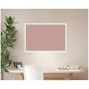 image:imageKate and Laurel Framed Fabric Pinboard 38 x 26 Printed Linen Classic Bulletin Board for Use as a Vision Board or Wall Organization Florence Medium Brown FrameBethany White