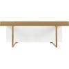 image:imageKate and Laurel Kercheval Glam Wall Shelf 15 x 32 White and Gold Modern White Bookshelf with Three Tiers for Storage and Display