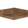 image:imageKate and Laurel Levie Corner Shelf Set of 3 Rustic Natural Modern FarmhouseInspired Wood ShelfRustic Brown