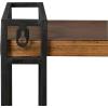 image:imageKate and Laurel Lintz Modern Industrial Solid Wood with Black Metal Frame Floating Wall Shelves Rustic BrownBrownBlack