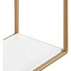 image:imageKate and Laurel Mallory Modern Floating Wall Shelves Set of 4 White and Gold Chic Modern Glam Wall Accent for Display and Storage