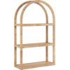 image:imageKate and Laurel Rahmati Modern TwoTier Arched Rattan Wall Shelf 18 x 7 x 23 Natural Rattan Boho Arch Wall Shelves for OvertheToilet Storage or Dorm Room Storage ShelfNatural