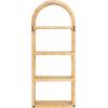 image:imageKate and Laurel Rahmati Modern TwoTier Arched Rattan Wall Shelf 18 x 7 x 23 Natural Rattan Boho Arch Wall Shelves for OvertheToilet Storage or Dorm Room Storage ShelfNatural