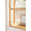 image:imageKate and Laurel Rahmati Modern TwoTier Arched Rattan Wall Shelf 18 x 7 x 23 Natural Rattan Boho Arch Wall Shelves for OvertheToilet Storage or Dorm Room Storage ShelfNatural