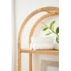 image:imageKate and Laurel Rahmati Modern TwoTier Arched Rattan Wall Shelf 18 x 7 x 23 Natural Rattan Boho Arch Wall Shelves for OvertheToilet Storage or Dorm Room Storage ShelfNatural