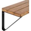 image:imageKate and Laurel Samuels Modern Wood Wall Shelf 24 inches Wood with Black Brackets Decorative Shelf for Storage and Display