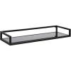 image:imageKate and Laurel Blex Glam Wall Shelf 24 x 8 x 3 Gold Chic Floating Shelf for Wall Display and StorageBlack
