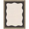 image:imageKate and Laurel Framed Fabric Pinboard 17 x 41 Printed Linen Decorative Bulletin Board for Use as a Vision Board or Wall Organization Belvedere Bronze FrameFlorence Light Brown