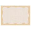 image:imageKate and Laurel Framed Fabric Pinboard 18 x 42 Printed Linen Classic Bulletin Board for Use as a Vision Board or Wall Organization Florence Gold FrameLucie White