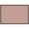 image:imageKate and Laurel Framed Fabric Pinboard 38 x 26 Printed Linen Classic Bulletin Board for Use as a Vision Board or Wall Organization Florence Medium Brown FrameFlorence Medium Brown