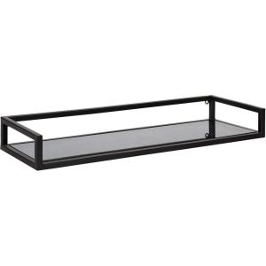 image:imageKate and Laurel Blex Glam Wall Shelf 24 x 8 x 3 Gold Chic Floating Shelf for Wall Display and StorageBlack