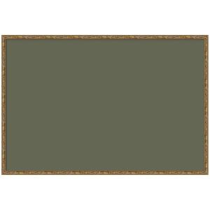 image:imageKate and Laurel Framed Fabric Pinboard 18 x 42 Printed Linen Classic Bulletin Board for Use as a Vision Board or Wall Organization Florence Medium Brown FrameBelvedere Bronze