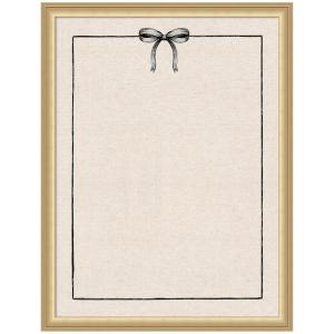 image:imageKate and Laurel Framed Fabric Pinboard 19 x 25 Printed Linen Decorative Bulletin Board for Use as a Vision Board or Wall Organization Matinee Black Bronze FrameFlorence Gold