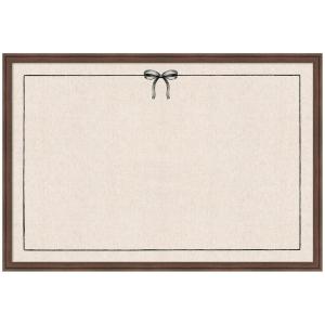 image:imageKate and Laurel Framed Fabric Pinboard 19 x 25 Printed Linen Decorative Bulletin Board for Use as a Vision Board or Wall Organization Matinee Black Bronze FrameFlorence Medium Brown